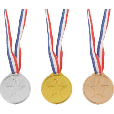 Stick horse medal pendant 3 pcs