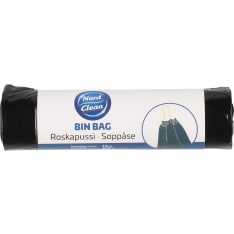 Nord Clean musta 15 kpl 45 l roskapussi narusulkijalla