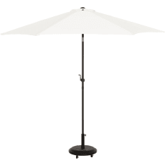 4Living Parasol white 3 m tiltable