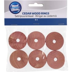 Nord Clean Cedar wood rings 6 pcs