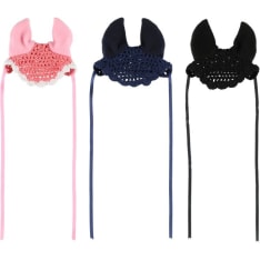 Keppihevosen kudottu korvahuppu (lajitelma)