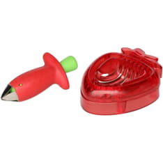 Marjukka strawberry cutter and stalk remover
