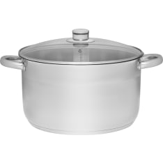 Maku Basic Kattila terästä lasikannella 10 L 28 cm