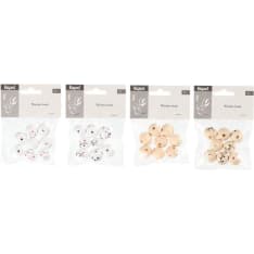 Kapel face 8 pcs wooden beads