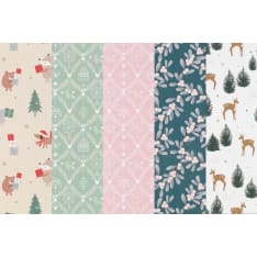 Winteria Pastels 70cm x 5m Christmas paper
