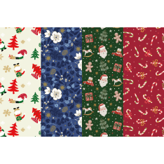 Winteria 100cm x 5m joulupaperi