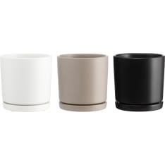 4Living Tapiola basic 15 cm ruukku aluslautasella