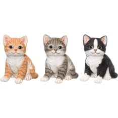 4Living Kitten sitting 16cm garden statue