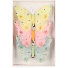 Perhonen klipsillä 3 kpl