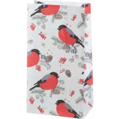 Kapel 10 pcs red feather paper bag