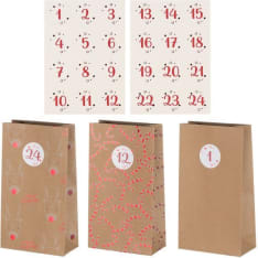 Kapelj bags and stickers Christmas calendar set