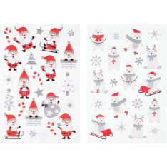 Kapel Xmas Santa Claus/ Polar bear sticker