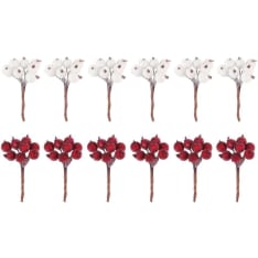Kapel frosted berries 6 pcs pcs in a craft basket