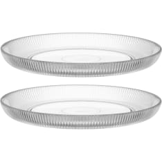 Maku pleated glass 2pcs 18cm plate