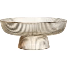 Maku pleated champagne 26cm serving bowl