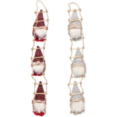 Winteria Gnomes on ladder 52 cm decoration