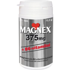 Magnex 375 mg +B6 70 tabl. ravintolisä