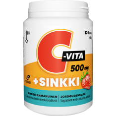 C-vita+sinkki mansikanmakuinen imeskelytabl.