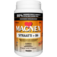 Magnex Sitraatti +B6 150 tabl ravintolisä