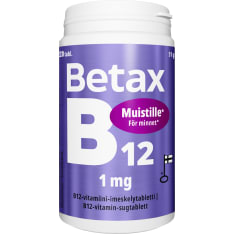 Betax B12 1mg 220 tablettia ravintolisä