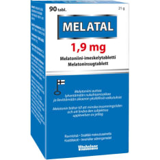 Melatal 1,9 mg 90 tabl melatoniini-imeskelytabletti