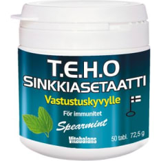 Vitabalans TEHO zinc acetate spearmint 50 tabl food supplement