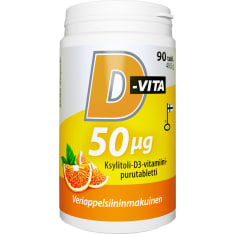 D-Vita 50 µg Blood orange 90 tabl food supplement