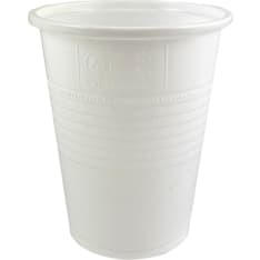 Huhtamäki 100 kpl 190 ml valkoinen muovipikari