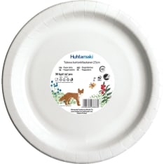 Huhtamäki 25 cm 30 kpl kartonkilautanen