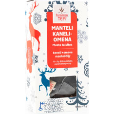 Forsman Manteli-Kaneli-Omena 15 ps musta tee