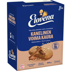 Elovena 10X30g voimakaura välipalakeksi 100% kauraa