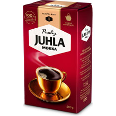 Paulig Juhla Mokka 500g kahvi pannujauhatus