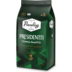 Paulig Presidentti Tumma Paahto 1kg kahvipapu