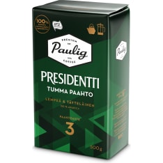 Paulig Presidentti Tumma Paahto 500g kahvi pannujauhatus