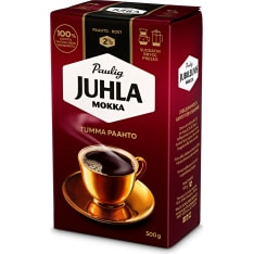 Paulig Juhla Mokka Tumma Paahto 500g kahvi suodatinjauhatus