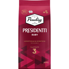 Paulig Presidentti Ruby 400g papukahvi