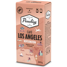 Paulig Café Los Angeles Kofeiiniton Suodatinjauhatus 260g kahvi