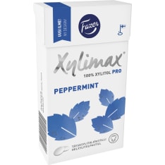 Fazer Xylimax Piparminttu Täysksylitolipastilli karkkirasia