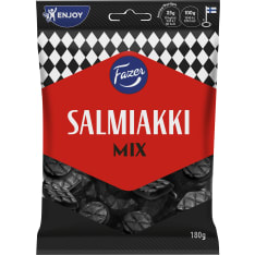 Fazer Salmiakki Mix 180 g karkkipussi