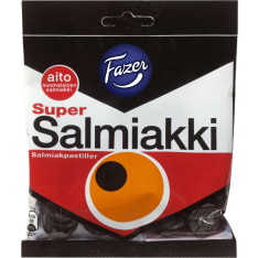 Fazer Super Salmiakki 80 g karkkipussi