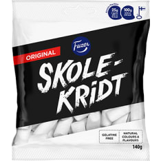 Fazer Skolekridt 140 g karkkipussi