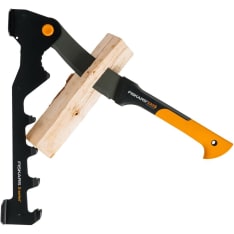 Fiskars wall-mounted spark plug holder and water hose
