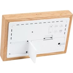 Finnish Thermometer 7880 wireless weather station with wooden frame