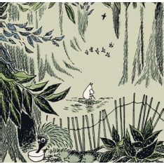 Moomin Kaipaus vaaleanvihreä 20 kpl 24 cm lautasliina