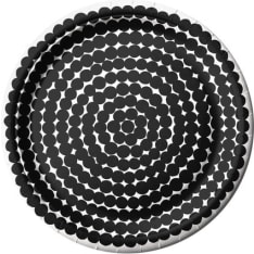 Marimekko Räsymatto mustavalkoinen 50 kpl 23cm lautanen