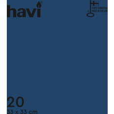 Havi tummansininen 20 kpl 33 cm lautasliina