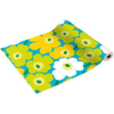 Marimekko Poppy blue-green 0,4x4,8 m linen napkin