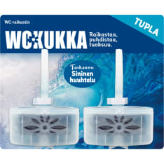 WC Kukka Sininen huuhtelu 2x40 g tuplapakkaus wc-raikastin