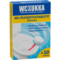 WC Kukka Sitruuna 10x25 g WC-puhdistustabletti