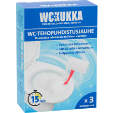 WC Kukka 3x100 g WC-tehopuhdistusjauhe